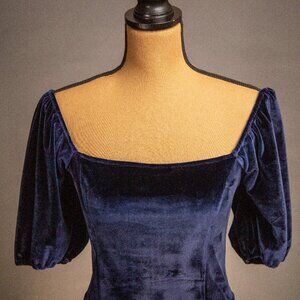 Abercrombie & Fitch Blue Velvet Top